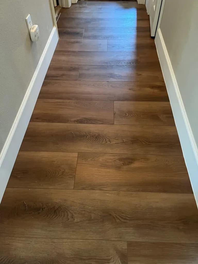 Waterproof vinyl flooring project 12 by At Home Flooring Solutions in Wylie TX