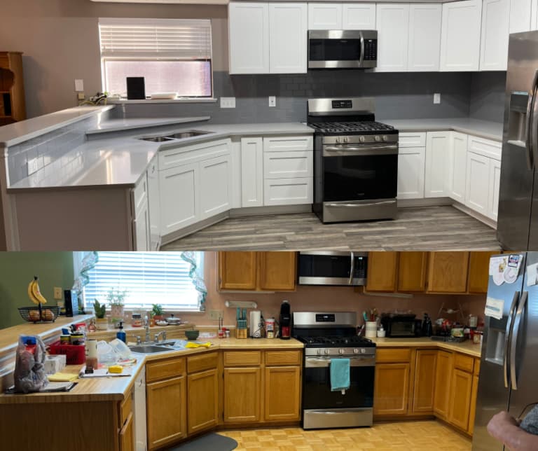 kitchen remodel by At Home Flooring Solutions in Frisco, TX