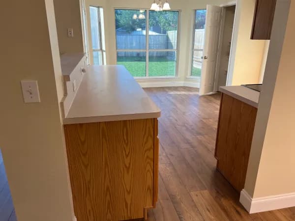 laminate flooring installation by At Home Flooring Solutions in Allen, TX