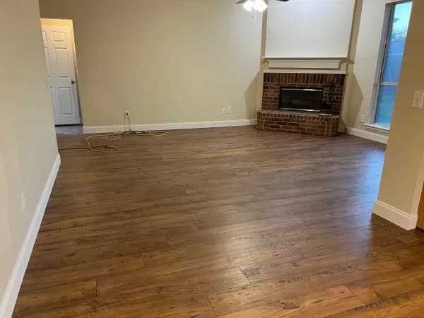 laminate flooring installation by At Home Flooring Solutions in Allen, TX