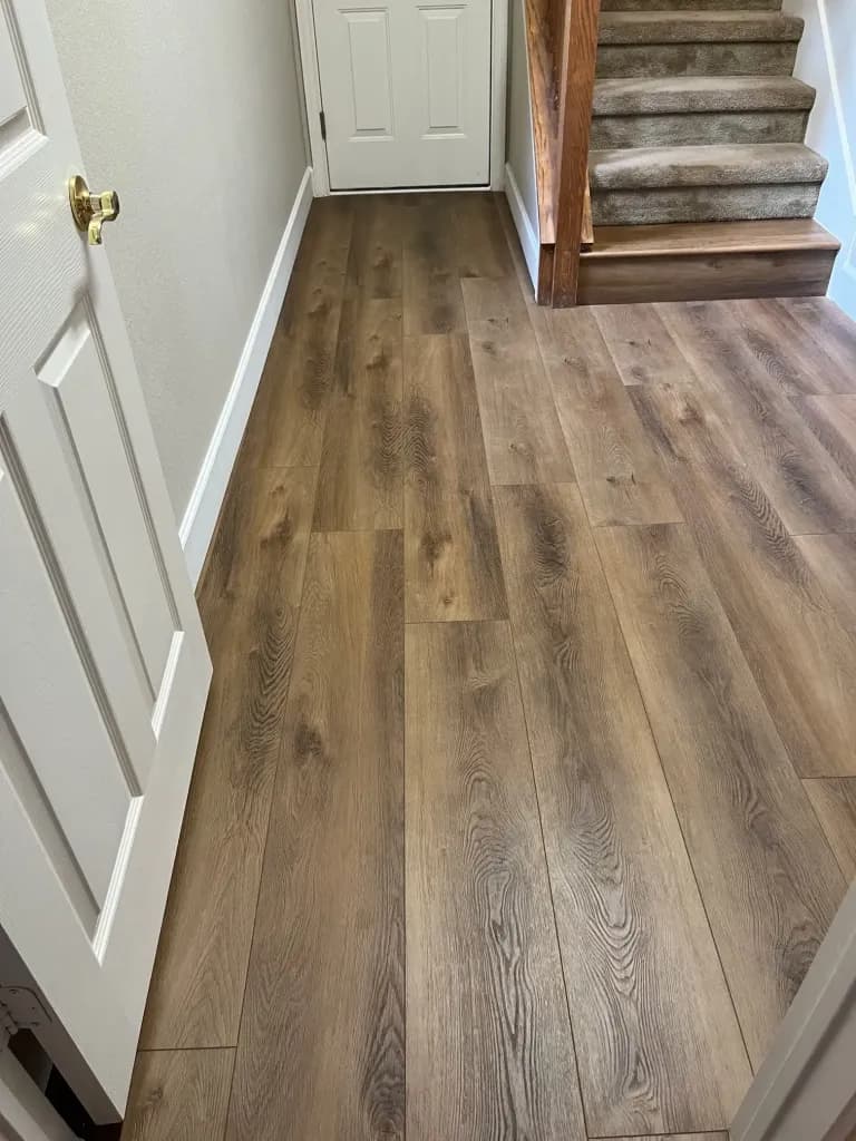 waterproof vinyl flooring installation by At Home Flooring Solutions in Plano, TX