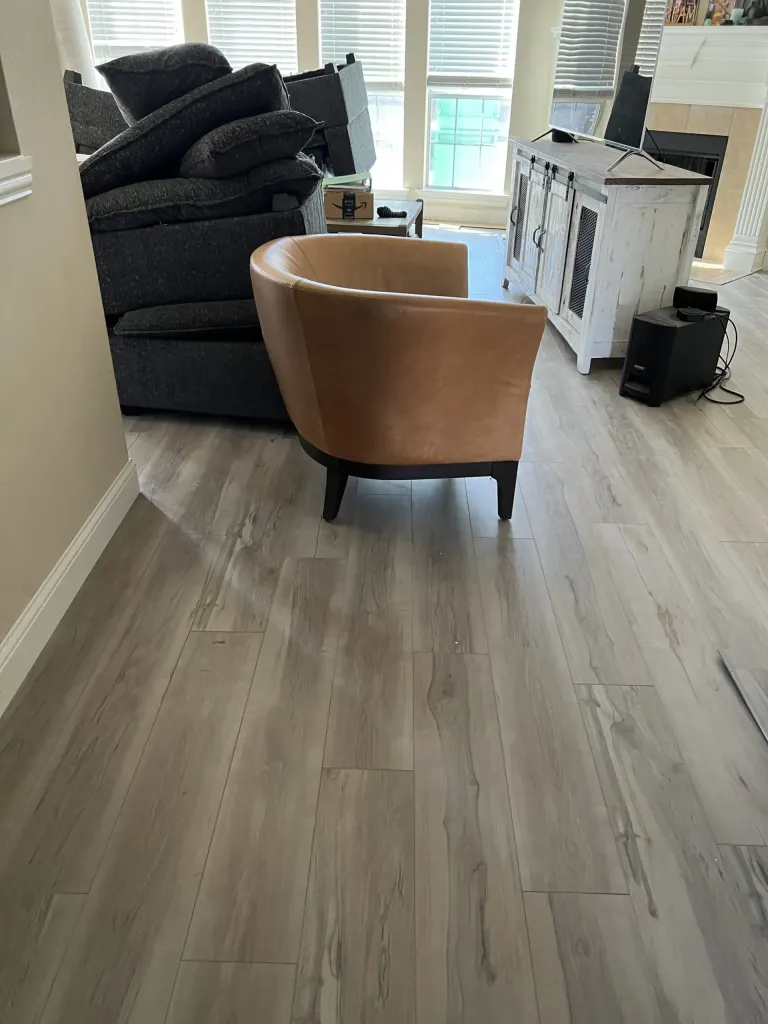 waterproof vinyl flooring installation by At Home Flooring Solutions in Wylie, TX