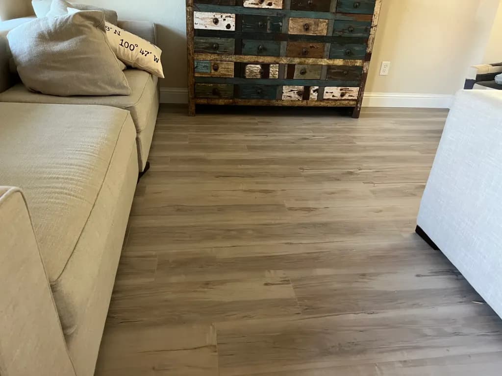 waterproof vinyl flooring installation by At Home Flooring Solutions in Plano, TX