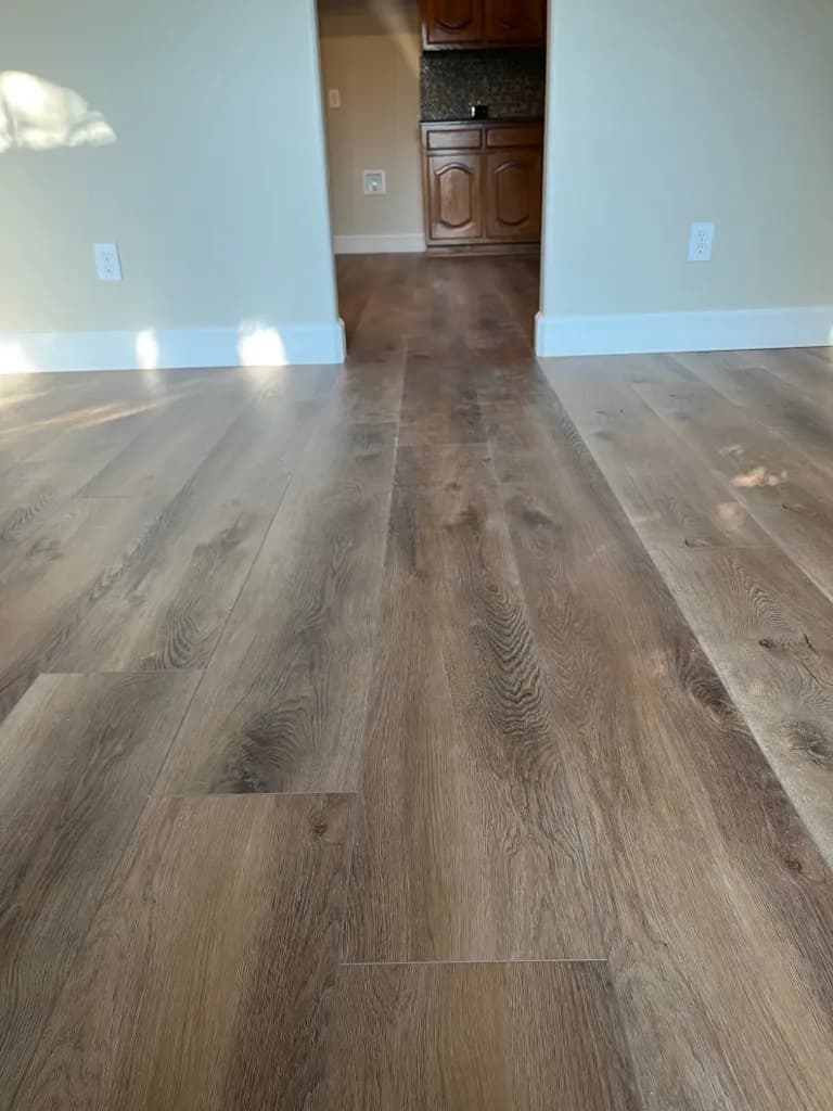 waterproof vinyl flooring installation by At Home Flooring Solutions in Plano, TX