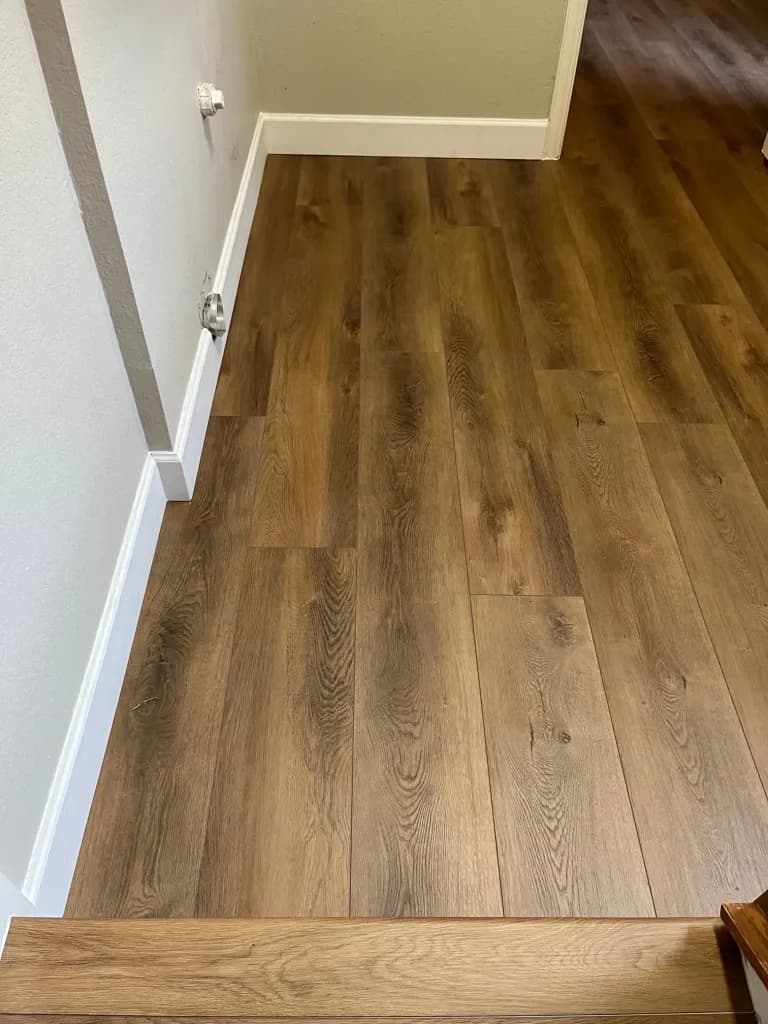 waterproof vinyl flooring installation by At Home Flooring Solutions in Plano, TX