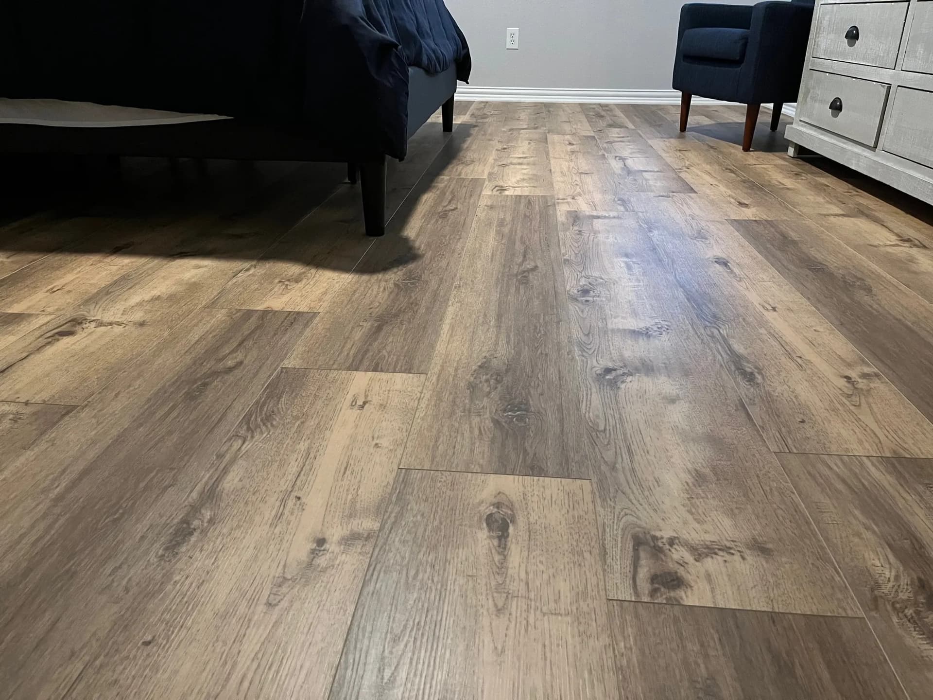 Waterproof vinyl plank flooring installation in Wylie TX
